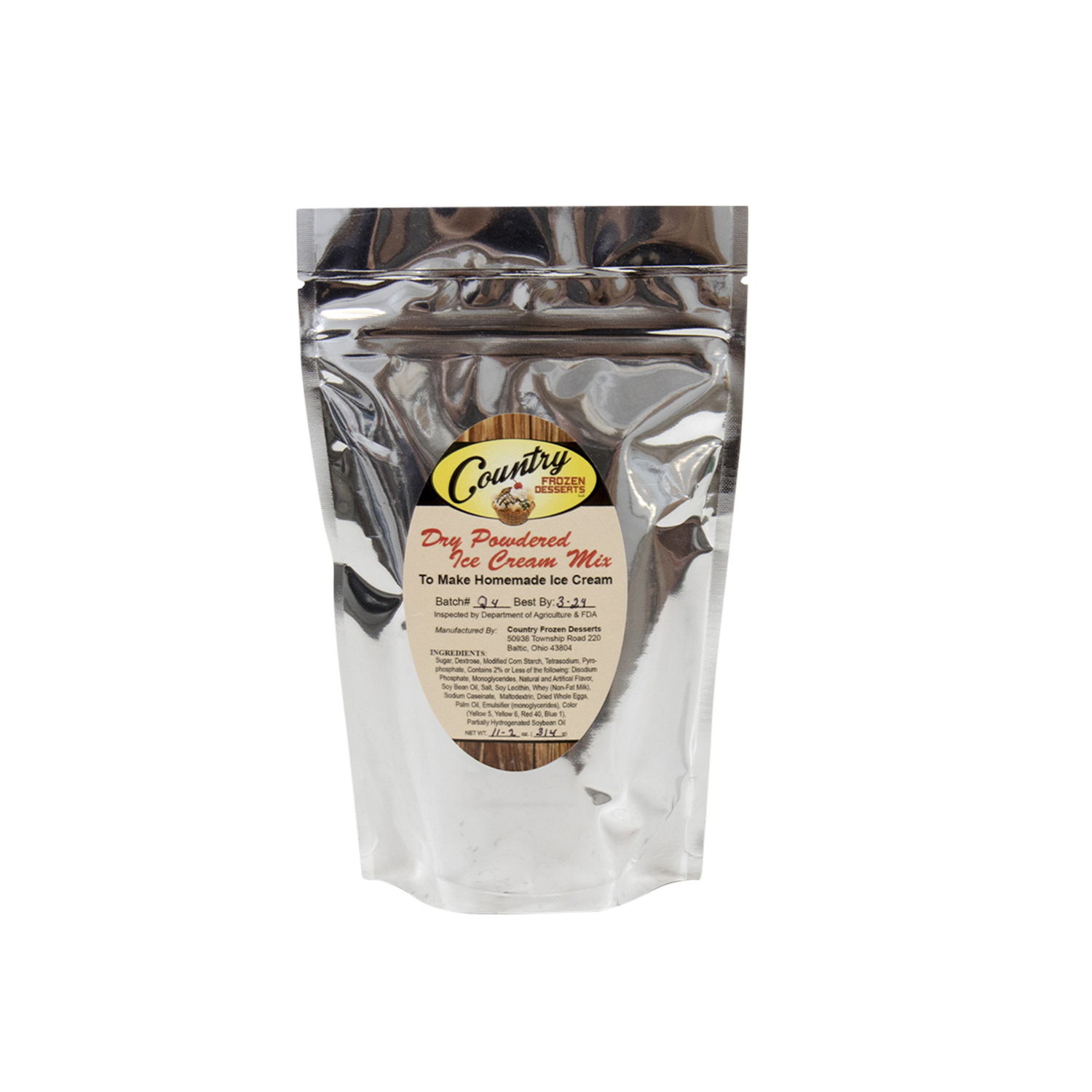 Ice Cream Mix for homemade ice cream.